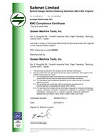 Certifikát EMC